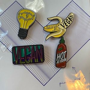 Vegan Pins - NWT
